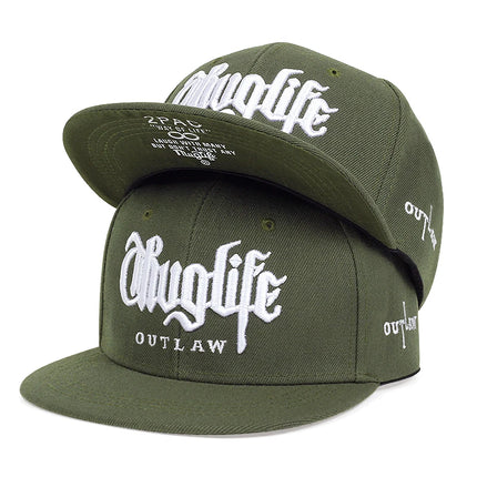 2025 Fashion Fastball CAP Thuglife Embroidery Hiphop Baseball Cap Snapback Hat Adult Outdoor Casual Sun Casual Bone Dropshipping