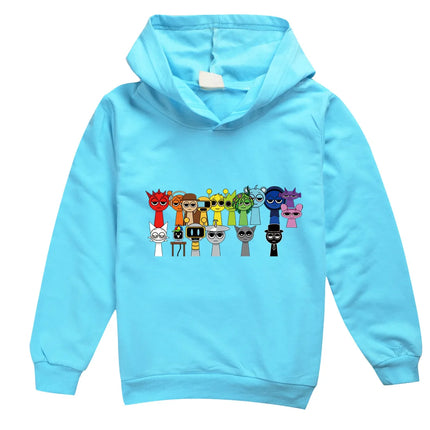 Incredibox Sprunki Hoodie for Kids Hoody Sweatshirts for Teen Boys Cartoon Coats for Girls, Casual Outerwear for Baby, Game, Hot