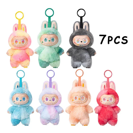 1-7pcs NEW Abubu The Monsters V3 Series Blind Plush Box, Vinyl Base Toy, Animated Characters, Mysterious Surprise Box, Keychain.