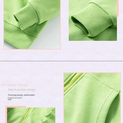 Hoodies for Children 2023 Autumn Zipper Hooded Sweatshirt Infants Boys Girls Clothes Casual Active School Teen Kids Outerwear
