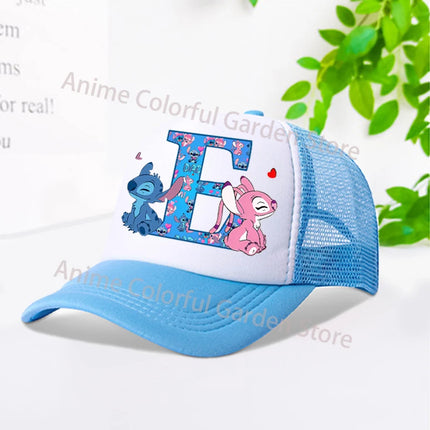 Disney Stitch Parent-child Baseball Cap Anime Cartoon Fashion Peaked Cap Men Women Kids Summer Sunscreen Shading Hat mesh Hats