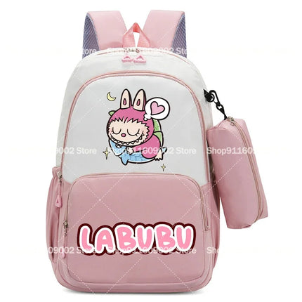 Large Capacity Backpacks Pencil Bag Cartoon Printed Animals Schoolbag Boys Girls Book Stationery Storage Bags Gift