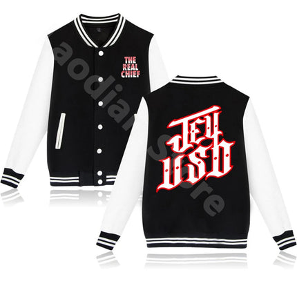 Jey Uso The Real Chief Baseball Jacket Men Women Jackets Fashion Baseball Uniform Casual Wear Vintage Trucksuit Hip Hop Clothes