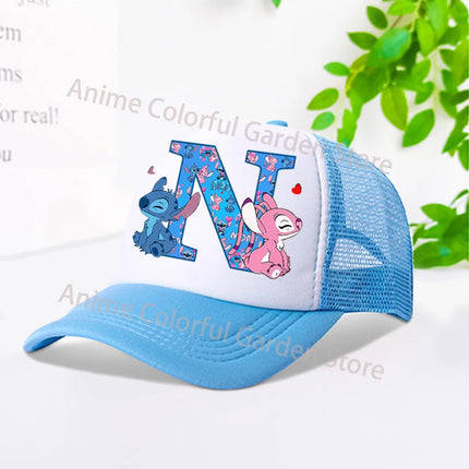 Disney Stitch Parent-child Baseball Cap Anime Cartoon Fashion Peaked Cap Men Women Kids Summer Sunscreen Shading Hat mesh Hats