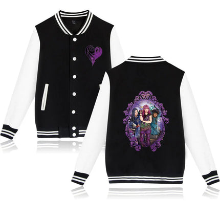 Descendants Varsity Baseball Jacket Men Women Hip Hop Harajuku Jackets Streetwear Kids Boys Girls Loose College Coats