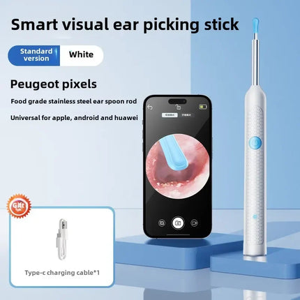 Wireless Visual Silicone Ear Spoon Endoscope Earpick Camera Otoscope Safe Ear Cleaner for Kids & Adults
