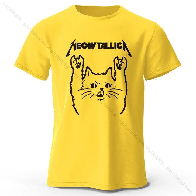 Chibi Cat Anime Printed 100% Cotton T-Shirt, Ultra Soft Round Neck Short Sleeve Tee for Men & Women