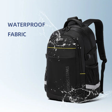 New Waterproof 17.3 Inch Laptop Backpack Men Vintage School Bag Girl Fashion Swiss Backpack Travel Women Rucksack Male Mochila
