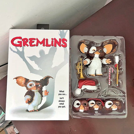 NECA Gremlins Figure Movie Edition Gremlins Retro Rubber Horror Doll Toy Doll Christmas Ver. Gift