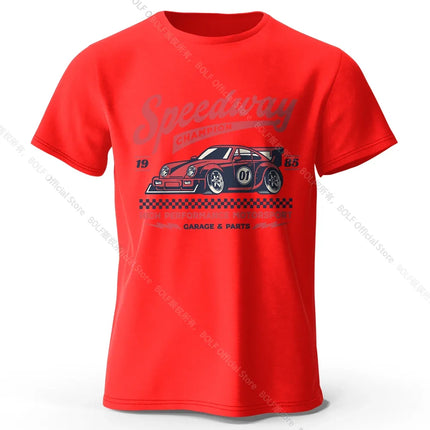 Formula Racing Art T-Shirt 100% Premium Cotton Performance Fit Hand Drawn Speed Graphic Tee for Racing Fans