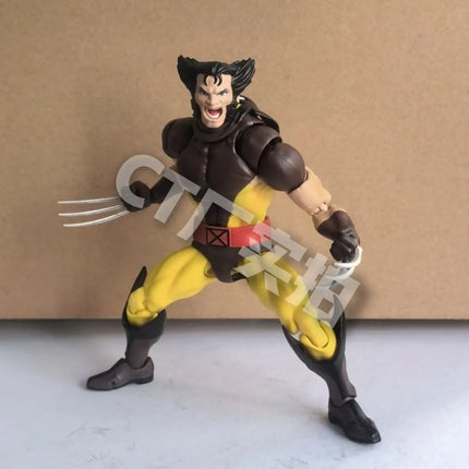 CT Factory Toys Mafex 138 Wolverine Figure Brown Comic X-Men Action Figure SHF Anime Figurines Ko Model Toy Doll Customized Gift