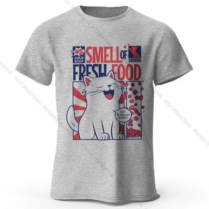 Men's Rabbit Printed T-Shirt 100% Organic Cotton Relaxed Fit Hand Painted Design Tee for Adults Quirky Fashion