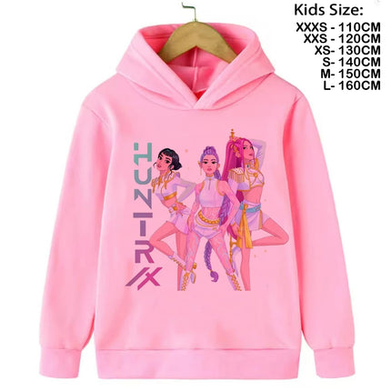 KPop Demon Hunters Hoodies Baby Girl Boy Clothes Fashion Casual Hooded Sweatshirts K-Pop Demon Hunters Pullover Kids