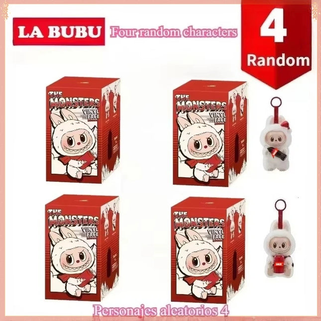 High Quality Macaron The Monsters Labubu Sitting Party Vinyl Plush Blind Box Decorative Surprise Box Doll Collection Gift