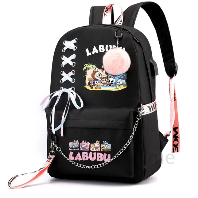 Cute cartoon Printed Backpack Large Capacity Waterproof Cartoon Bagpack Kawaii Student Schoolbag Women Travel Bag Kid Gift