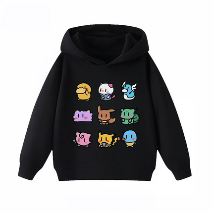 Potdemiel Pikachu Kids Hoodie  Soft and Comfortable Suitable for Boys and Girls Warm in Autumn and Winter Kids Hoodie Sweatshirt