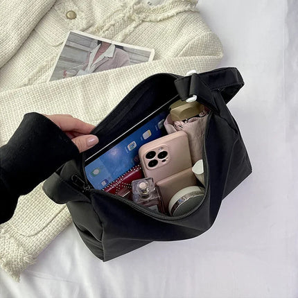 Disney Stitch Nylon Waterproof Shoulder Bag Women Anime Fashion High-capacity Crossbody Bags Students Commute Portable Handbag