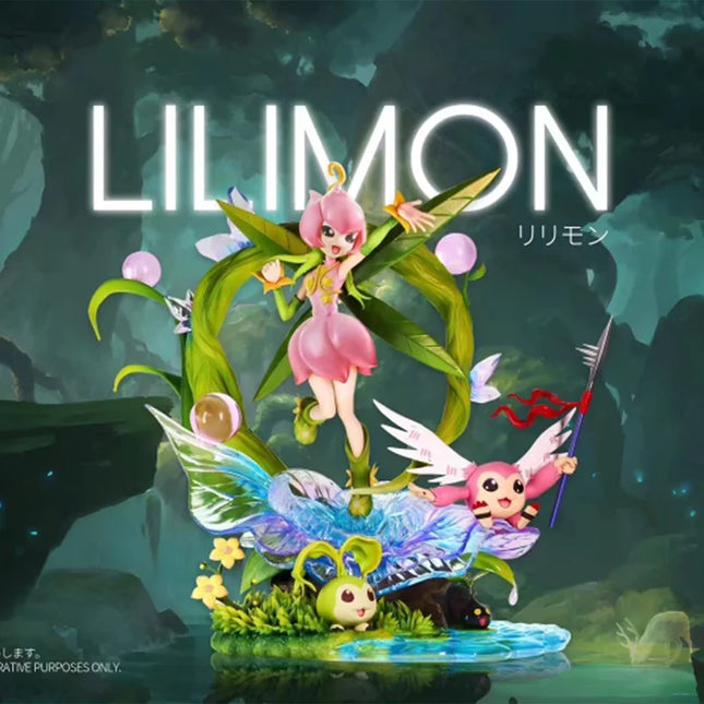 20cm Digimon Figures Lillymon Picklemon Anime Figure Tanemon Nyokimon Figurine Statue Model Collection Room Decoration Desk Toys