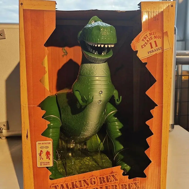 Disney Pixar Toy Story Rex Deluxe Edition Voice Action Figures Dolls Children's Toys Room Decoration Christmas Gift Collectible