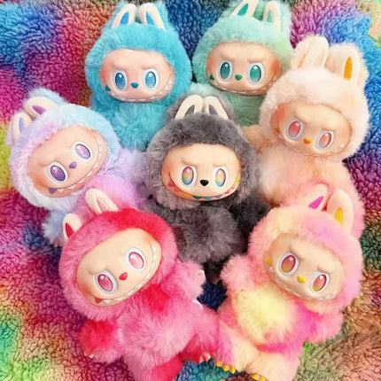 For Labubu Monster Exquisite Collection Series Blind Box Teddy Fluffy Toy Animated Character Face Doll Mystery Surprise Present