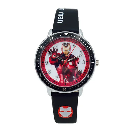 Disney Spider man Children Watches Captain Leather Quartz Kids WristWatch The Men Clock Gifts Toys