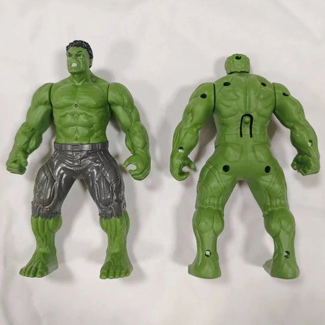 New Marvel Spiderman Hulk Ironman Anime Action Figure Toy Christmas Gift Pvc Movable Joints Luminous Doll Collection Model Toys