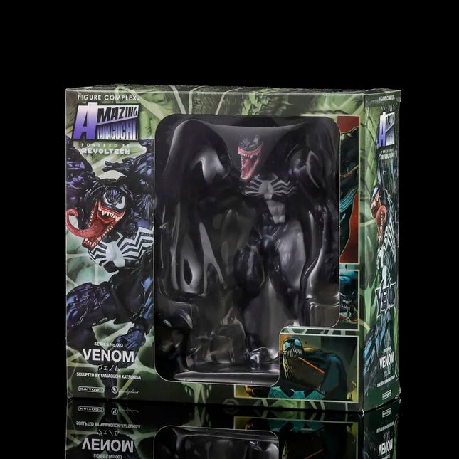 AMAZING YAMAGUCHI Carnage Venom KAIYODO Spider Man Legends Action Figure Joint Movable Change Face Statue Model Kid for Toy Gift
