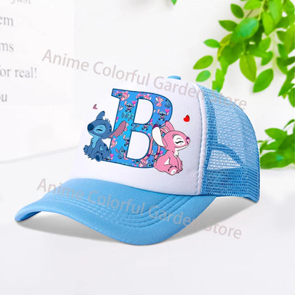 Disney Stitch Parent-child Baseball Cap Anime Cartoon Fashion Peaked Cap Men Women Kids Summer Sunscreen Shading Hat mesh Hats