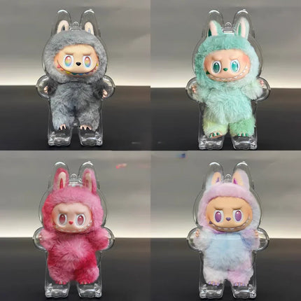 Labubu Protector Case Labubu V1V2V3 Suitable For wearing clothes Loose Less Crowded Protective Acrylic Storage Case Transparent