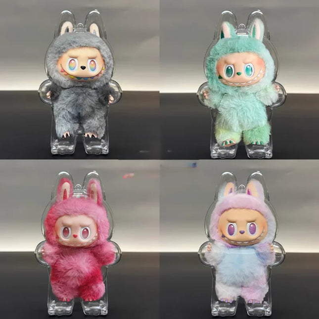 Labubu Protector Case Labubu V1V2V3 Suitable For wearing clothes Loose Less Crowded Protective Acrylic Storage Case Transparent