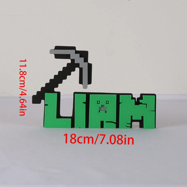 1pc pixel pickaxe ornament, creative design, home and daily necessities decoration, preferred holiday gift