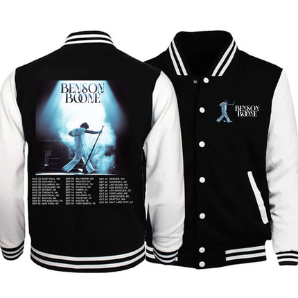 Benson Boone Baseball Uniform Hoodie Jacket Fan Gift Unisex Harajuku Sweatshirts