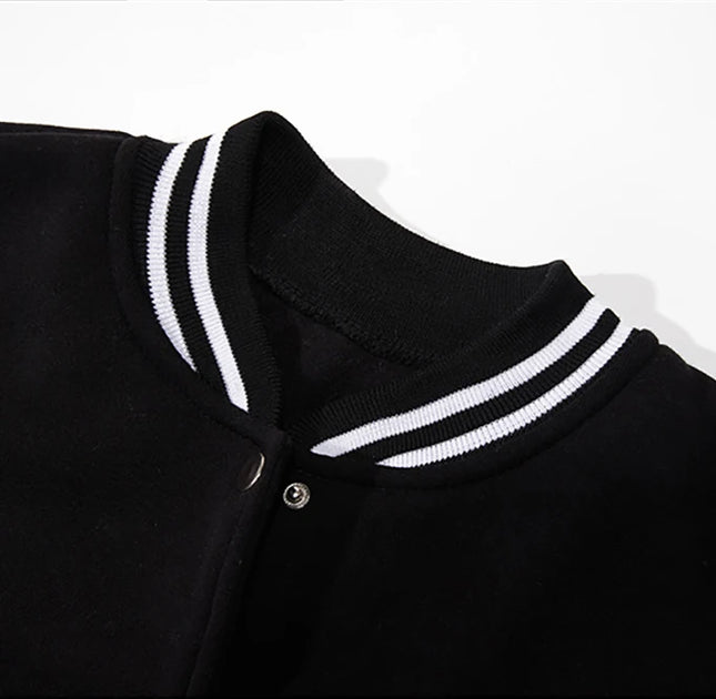 Simplified Letters CHA MPS Baseball Uniform Man Lucky Number 23 Hooded fur-liner Fleece Men American Jacket Spring Autumn Tops