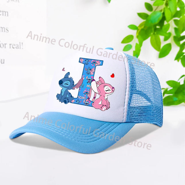 Disney Stitch Parent-child Baseball Cap Anime Cartoon Fashion Peaked Cap Men Women Kids Summer Sunscreen Shading Hat mesh Hats