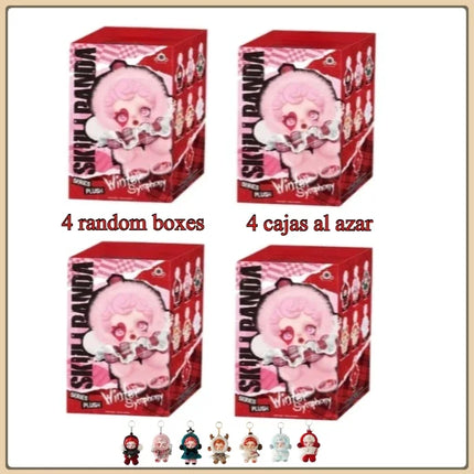 Genuine SKULLPANDA Winter Music Theme Blind Box Set Soft Vinyl Plush Figure Kawaii Surprise Collectible Gift for Teens Adults
