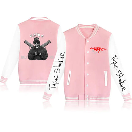 2024 Tupac /2Pac baseball uniform coat casual fashion jacket men