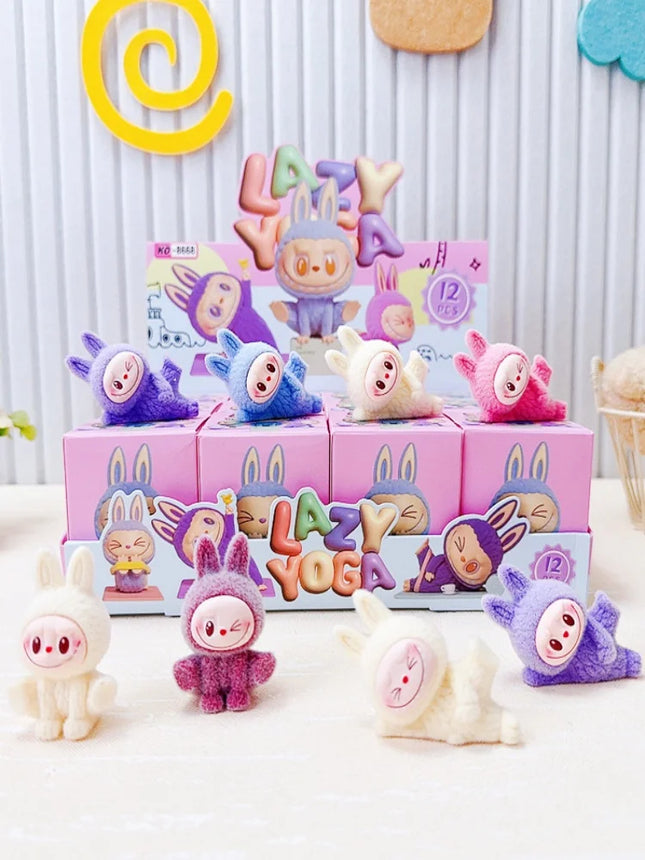 12pcs/Set Labubu Blind Box Mini Anime Figures Ornaments Dolls Fans Children Christmas Birthday Gift