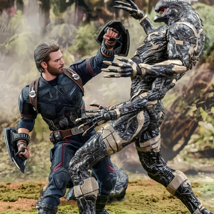 Genuine Hot Toys Steve Rogers Action Figure 1/6 Avengers Captain America Anime Figure HT MMS480 Statue Deluxe Edition Model Toys