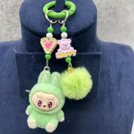 Mini cloth keychain kawaii three-dimensional cartoon creative car phone pendant bag hanging children's day gift