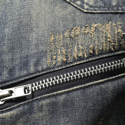 2024 New Men's High Quality Fashion with Handsome Retro Trend Leisure Spring and Autumn Good Zipper Denim Jacket  None   M-6XL
