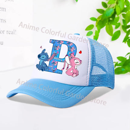 Disney Stitch Parent-child Baseball Cap Anime Cartoon Fashion Peaked Cap Men Women Kids Summer Sunscreen Shading Hat mesh Hats