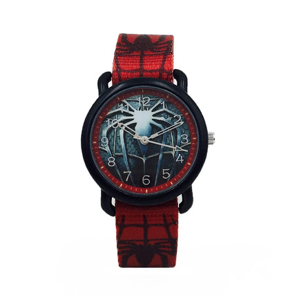 Disney Spider man Children Watches Captain Leather Quartz Kids WristWatch The Men Clock Gifts Toys