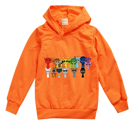 Incredibox Sprunki Hoodie for Kids Hoody Sweatshirts for Teen Boys Cartoon Coats for Girls, Casual Outerwear for Baby, Game, Hot