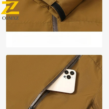 Gorpcore Hiking Jacket Male Motocross Clothing Mountain Camping Waterproof Coat Bicycle Outerwear Chaqueta Cortavientos Hombre