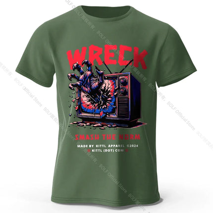 Expressive Hand-Painted T-Shirt 100% Premium Cotton Striking Graphic Tee for Bold Fashion Statements
