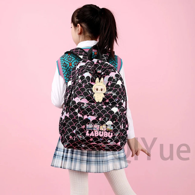 3Pcs/set Backpack for Girl School Teen Student Knapsack Women Rucksack with Lunch Bags Pencil Bag Fish Scale Style Bags