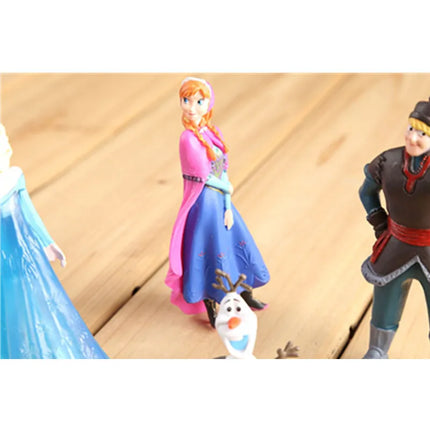 Disney Frozen 5pcs/Lot Anna Elsa Kristoff Sven Olaf PVC Action Figures Model Dolls Collection Birthday Gift Kids Toys