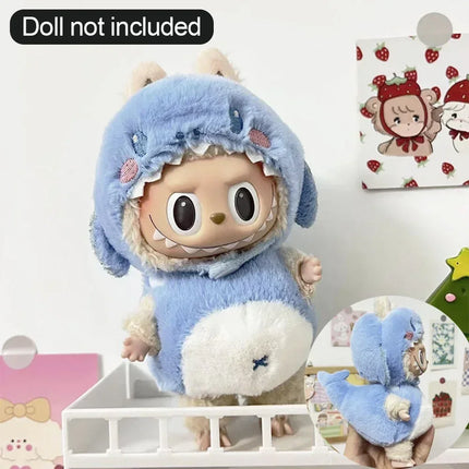 Ropa Labubu Cute Monkey Adventure Clothes Bear Rabbit Bib Pants Overalls Animal-themed Pendant Labubu Outfit Macaron Costume