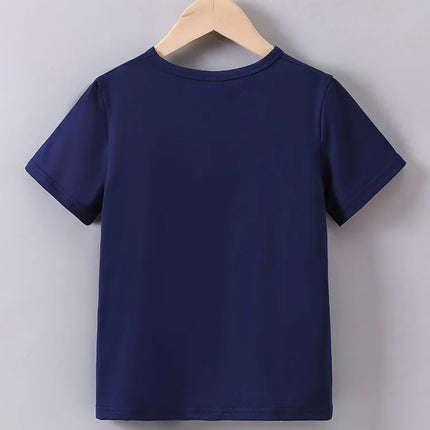 Summer Baby Boy Clothes Kid Girls Casual Solar System Planets Printed T-shirts Children Fashion Crew Neck Short Sleeve Top