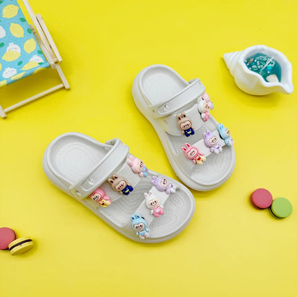 Fashion Popular Cartoon Slippers New Flats Bottom Boys and Girls Non-Slip Soft Bottom Sandals 811